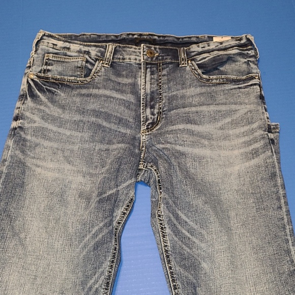 Men's SILVER ZAC BLUE Jeans SIZE 36x30 - Picture 5 of 15